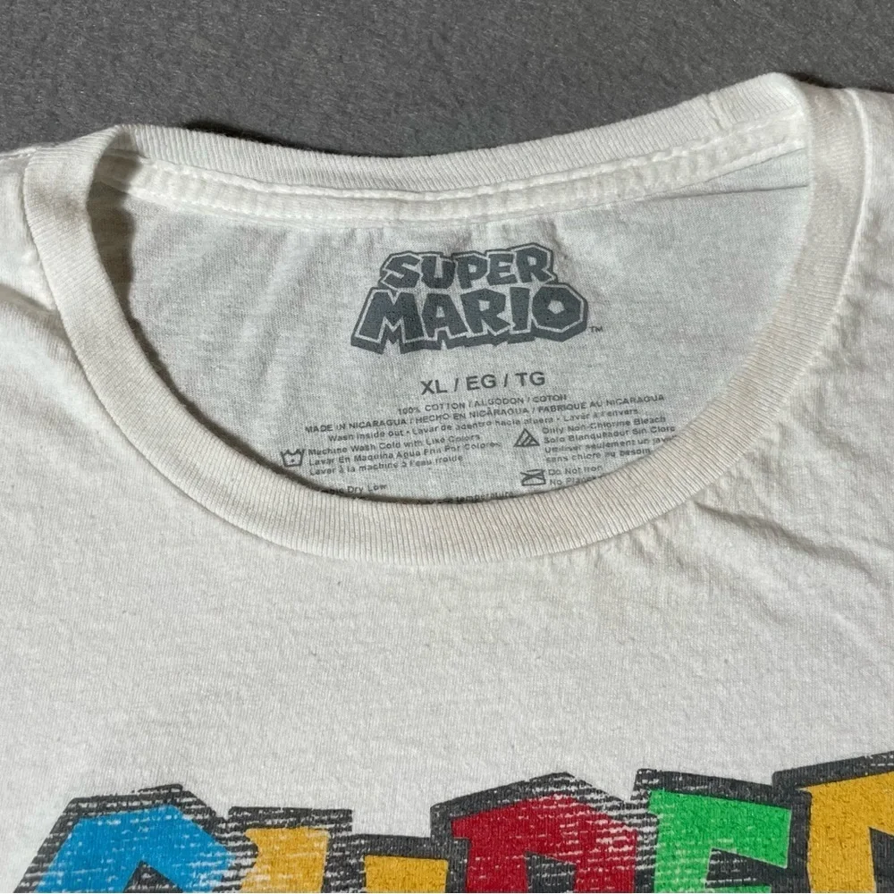 Super Mario Made In 1985 White T-Shirt Men’s Extra Large XL Nintendo
